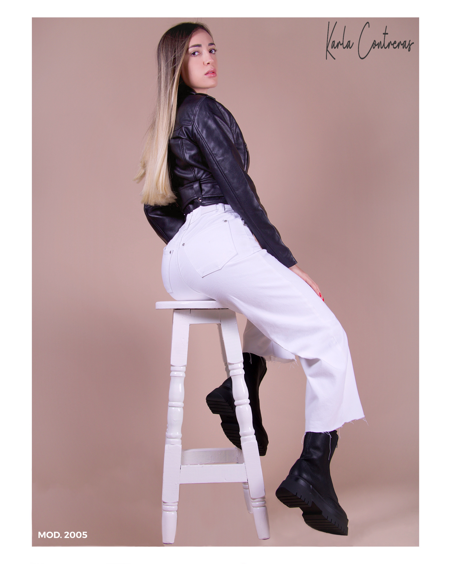 Jeans culotte, 1 boton, blanco.