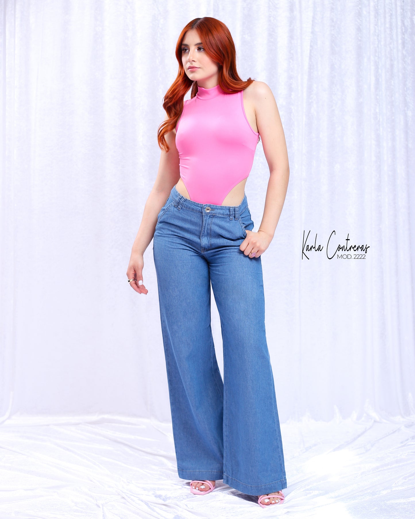 Jeans Wide Leg, mezclilla ligera.
