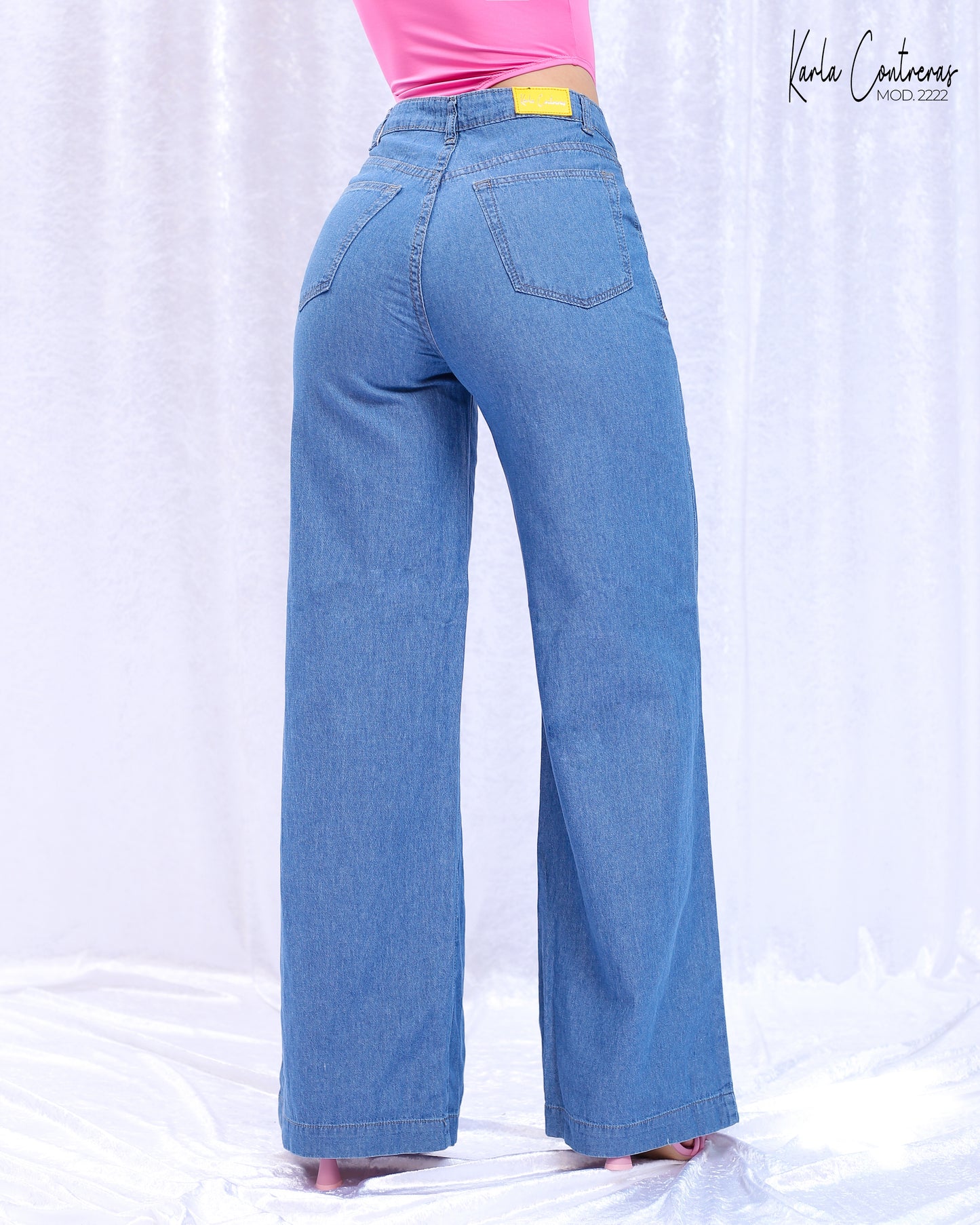 Jeans Wide Leg, mezclilla ligera.
