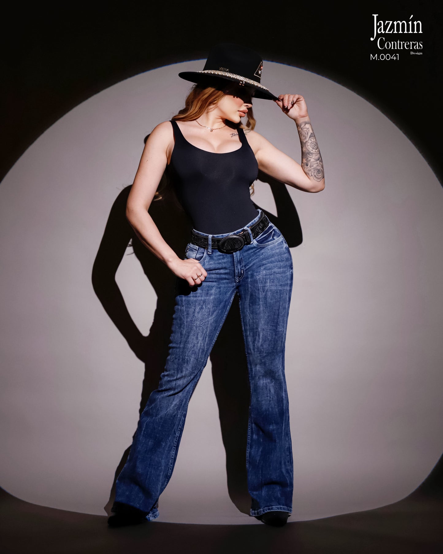 Jeans Vaquero con cristales.
