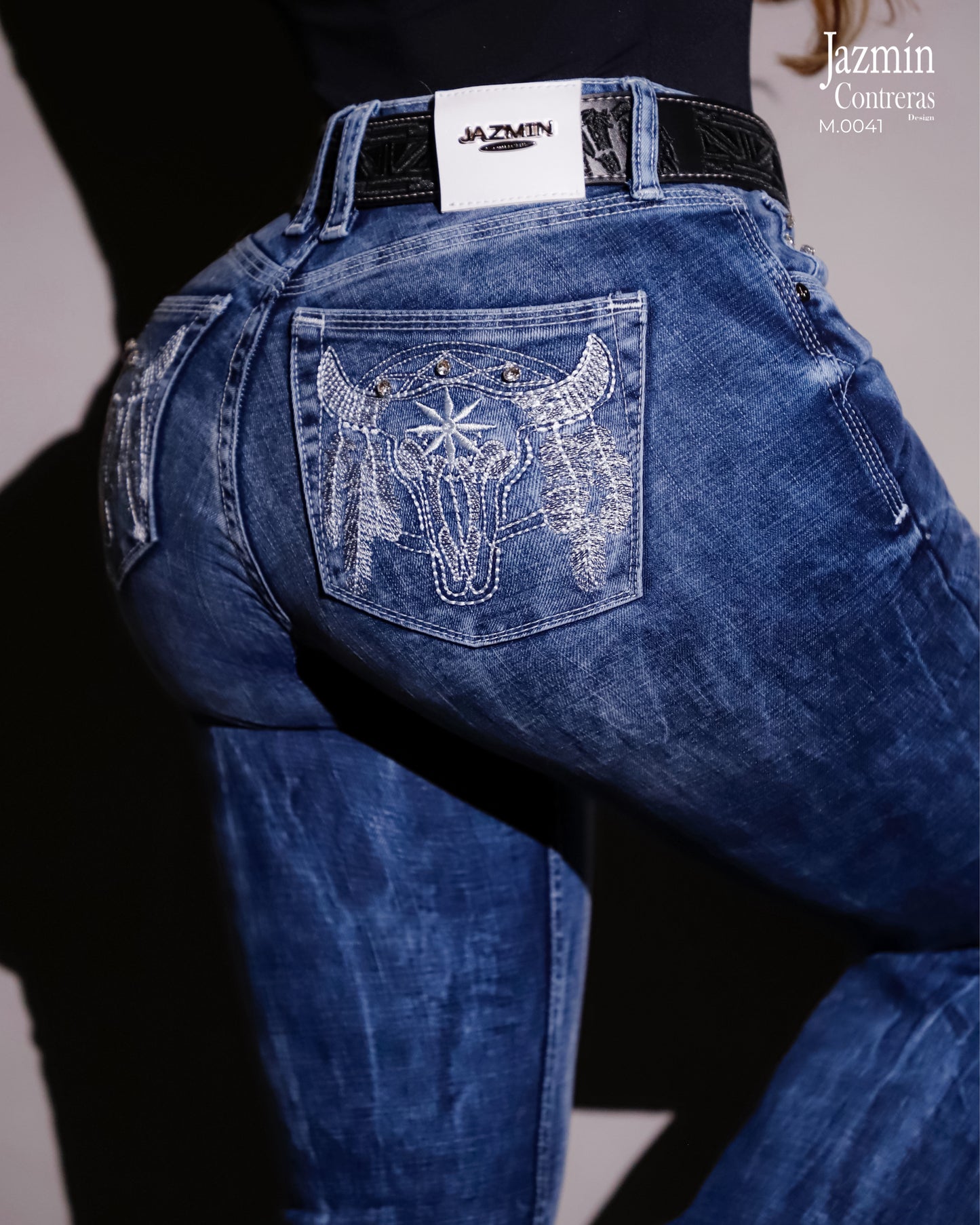 Jeans Vaquero con cristales.