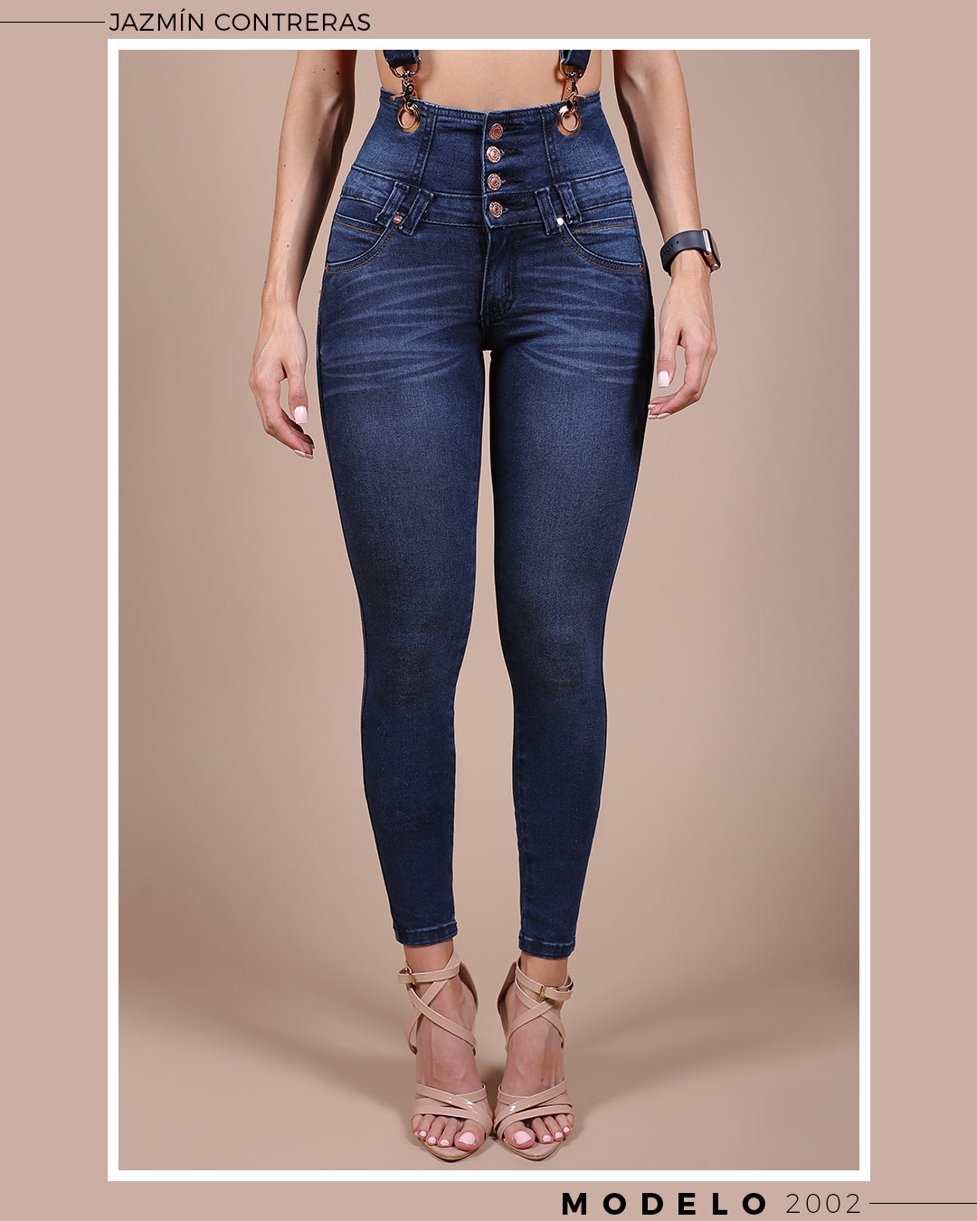 Jeans corte colombiano, azul marino