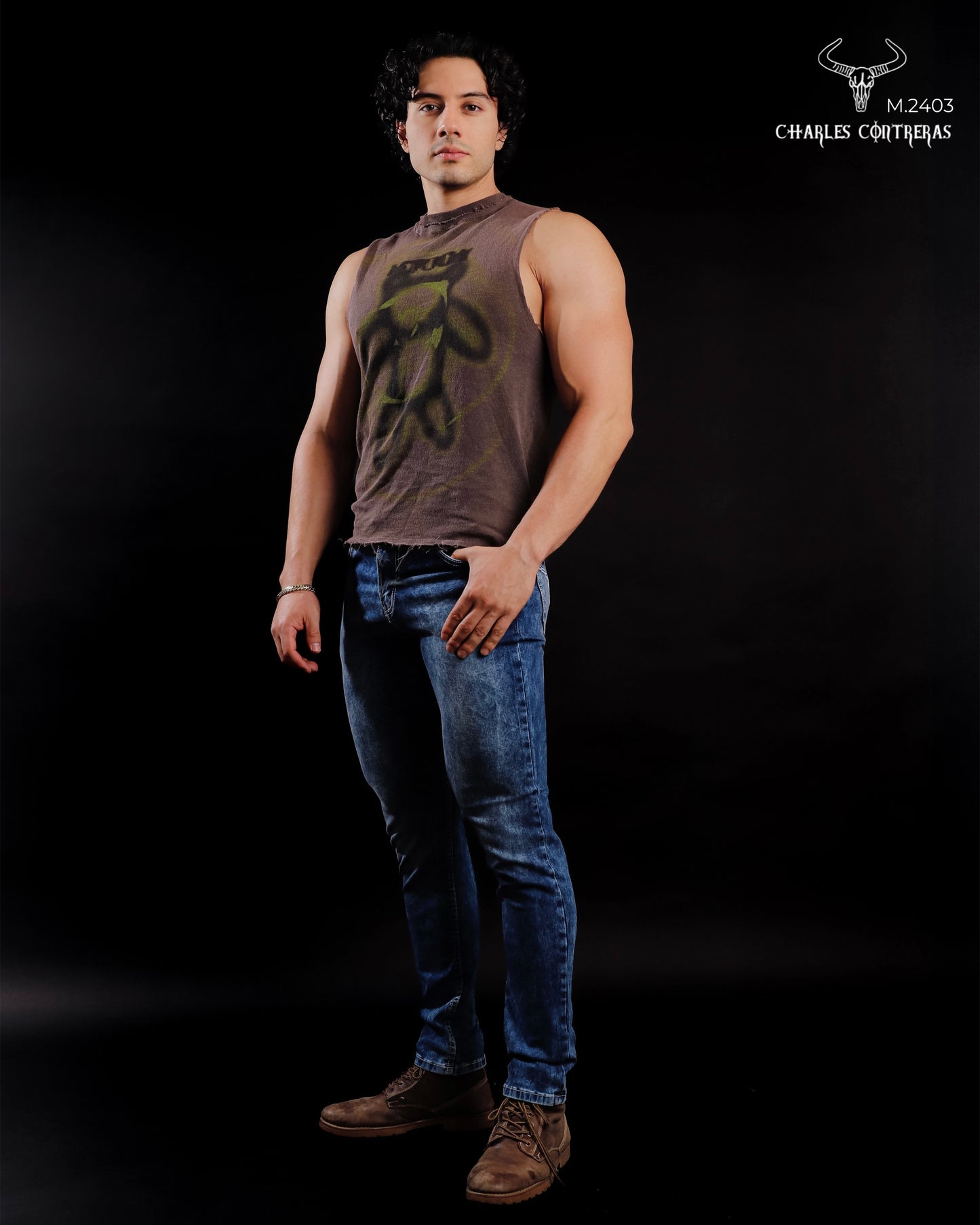 Jeans para caballero, corte slim.