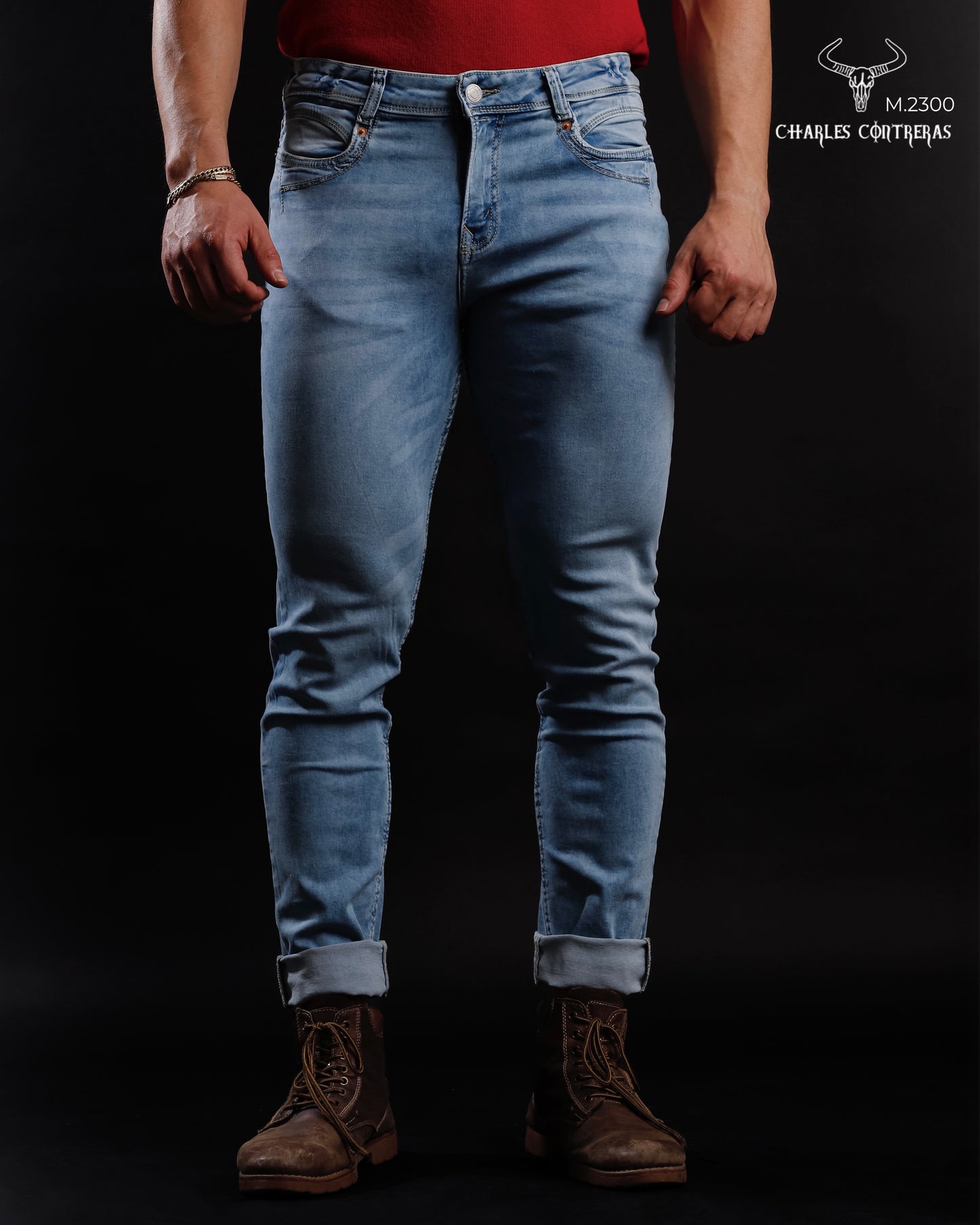 Jeans para caballero Corte Slim.