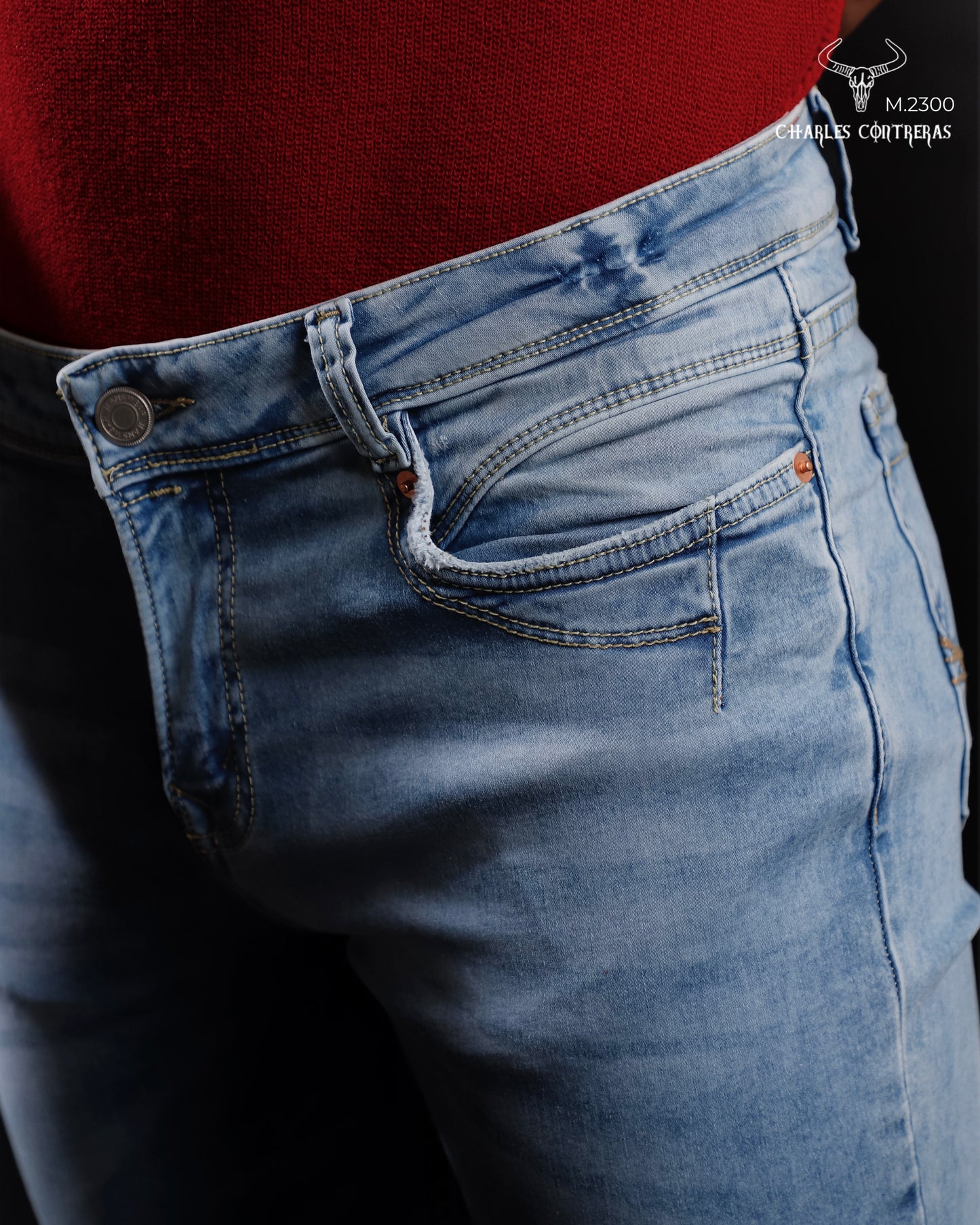 Jeans para caballero Corte Slim.