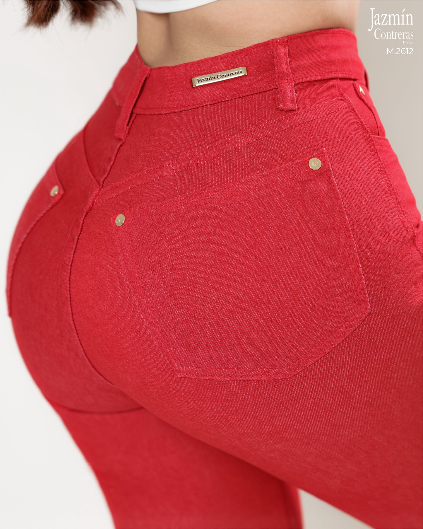 Jeans Wide Leg Rojo.