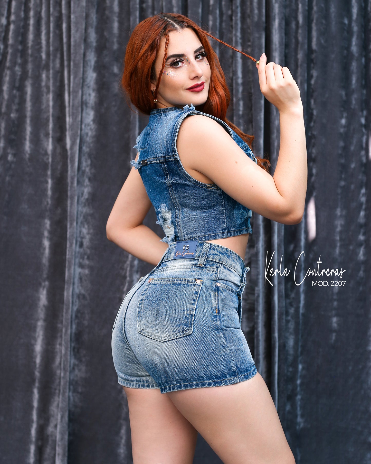 Falda short bicolor, Momfit.