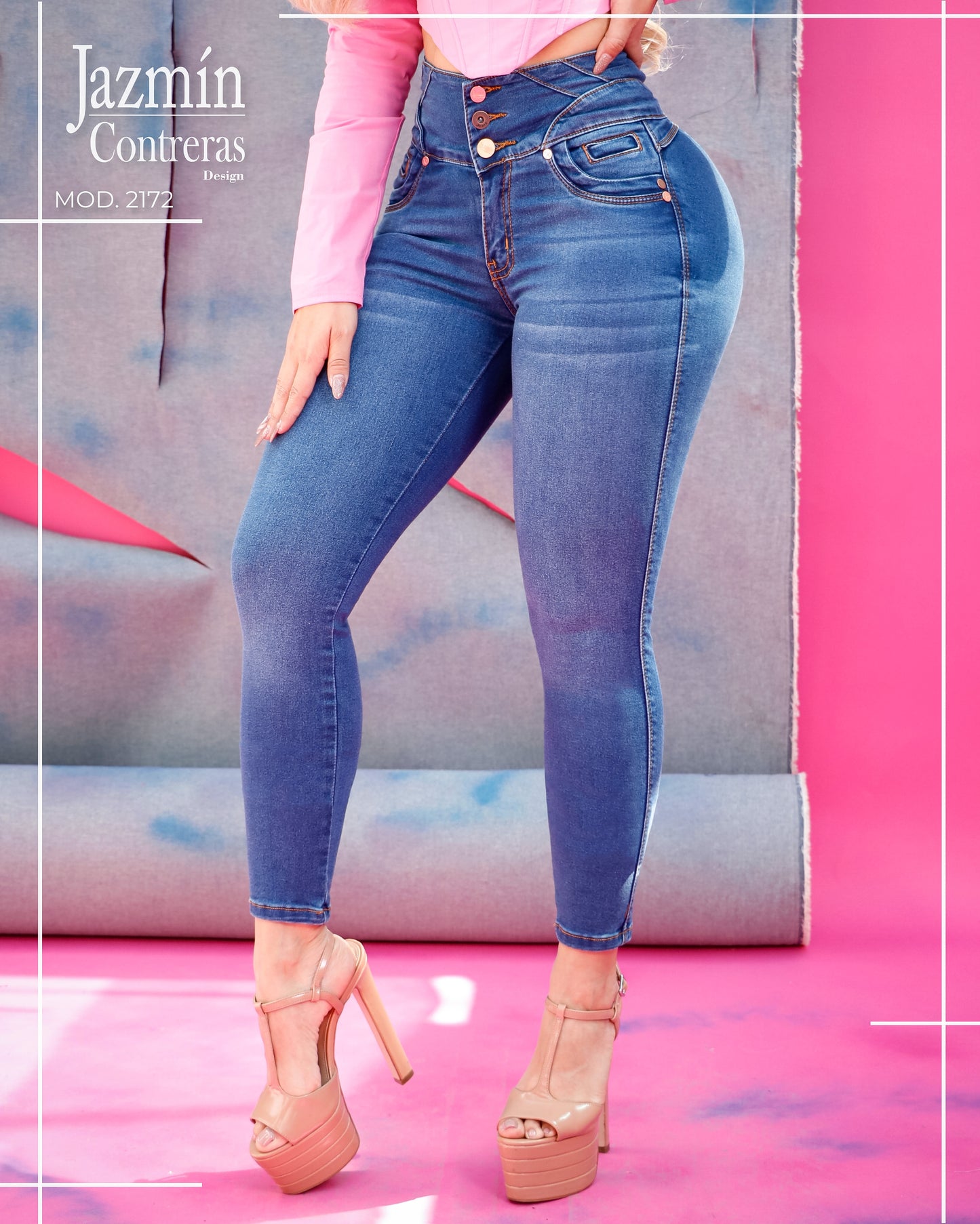 Jeans corte colombiano, azul oscuro