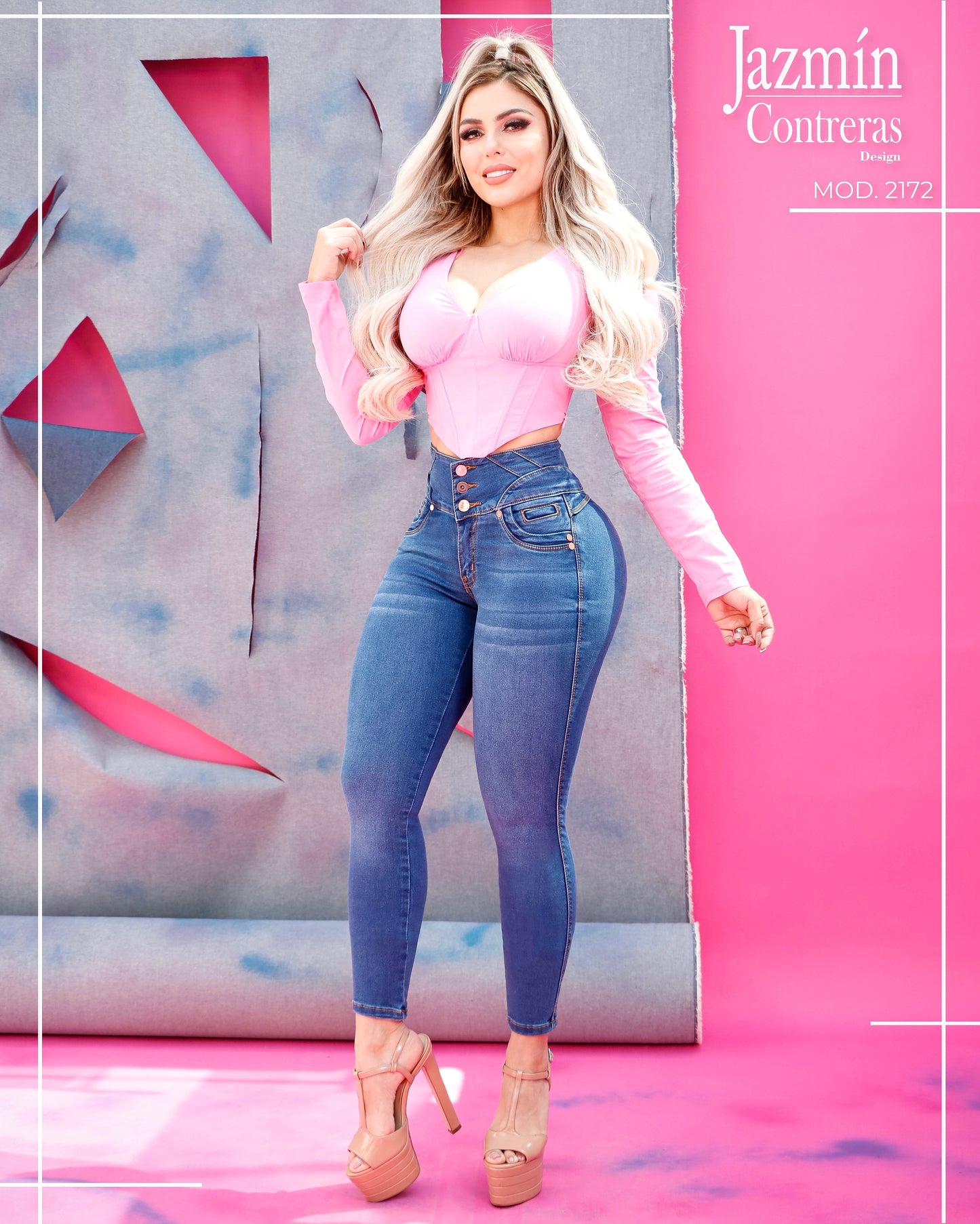 Jeans corte colombiano, azul oscuro