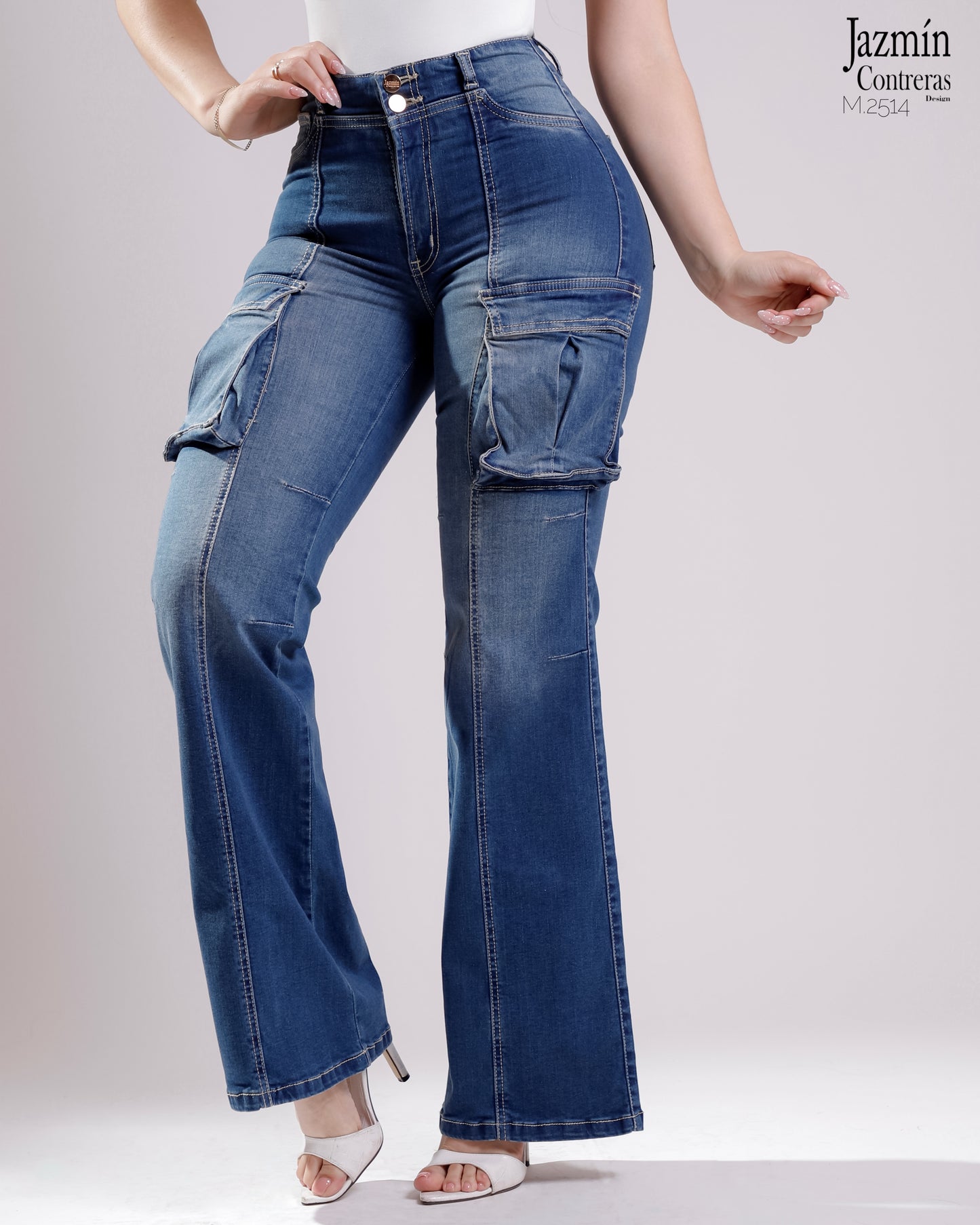 Jeans Cargo. Corte Colombiano.