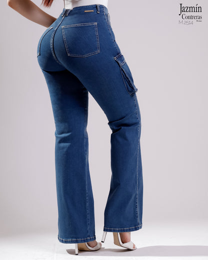 Jeans Cargo. Corte Colombiano.