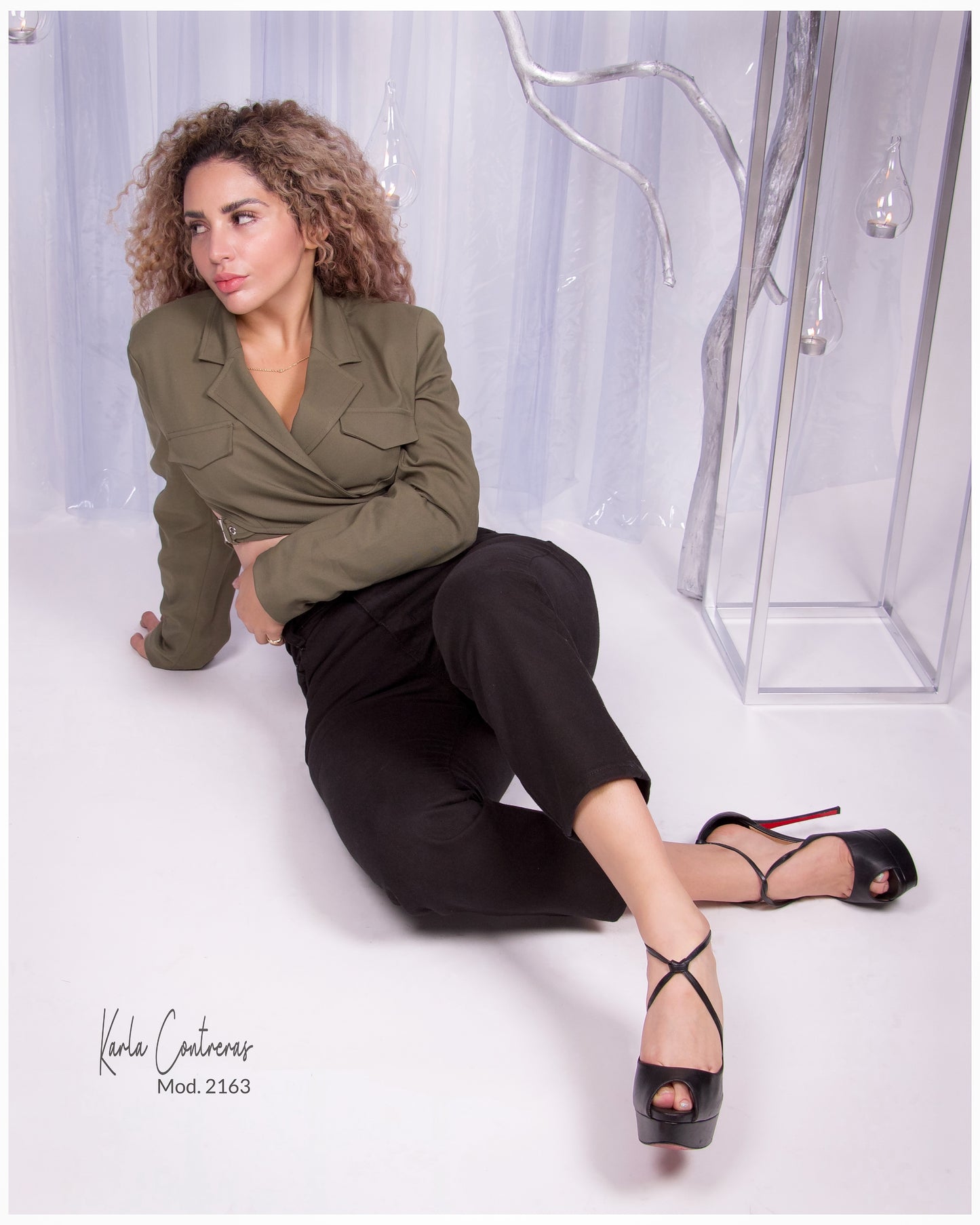 Jeans momfit, negro.