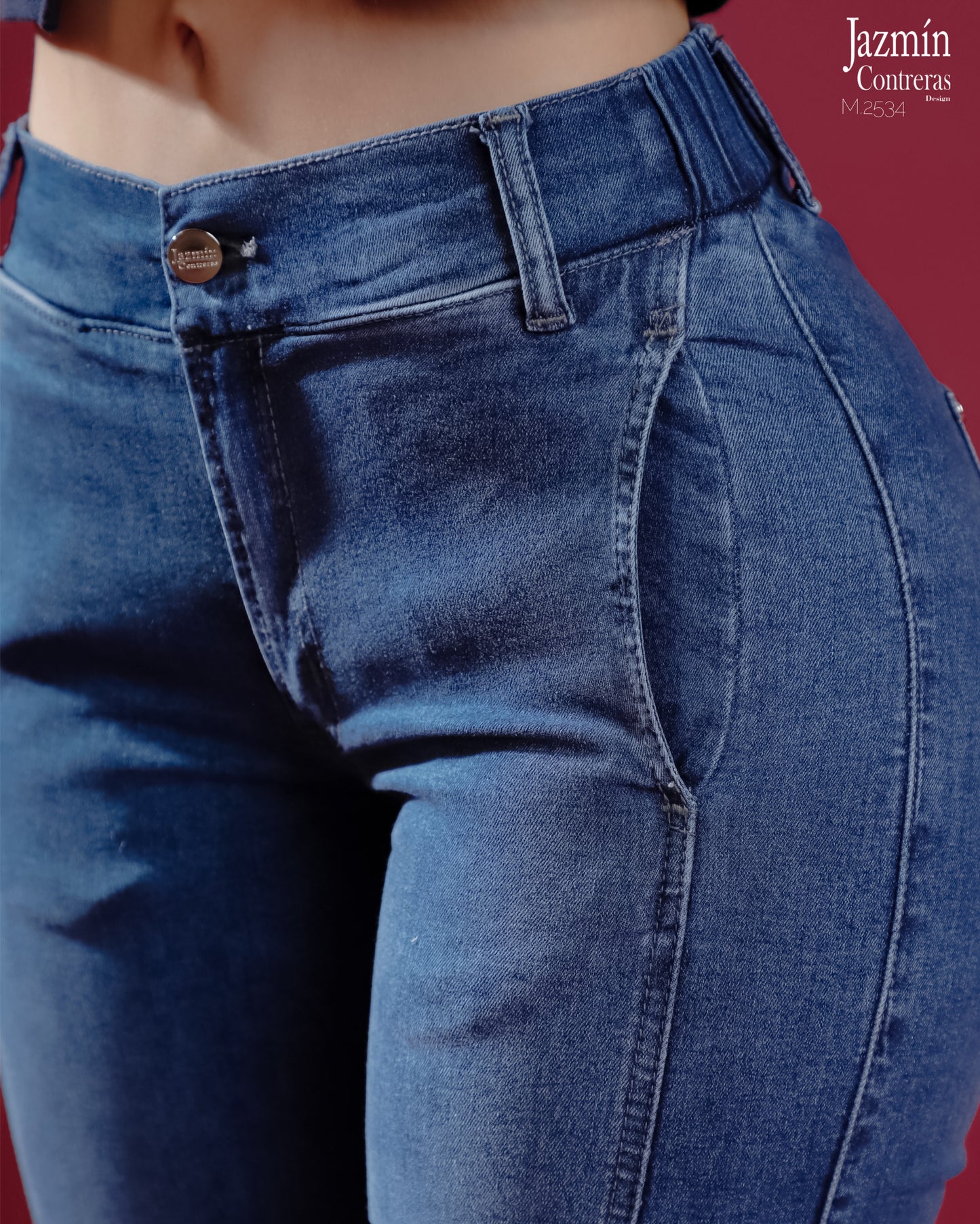 Jeans Wide Leg, con resorte.