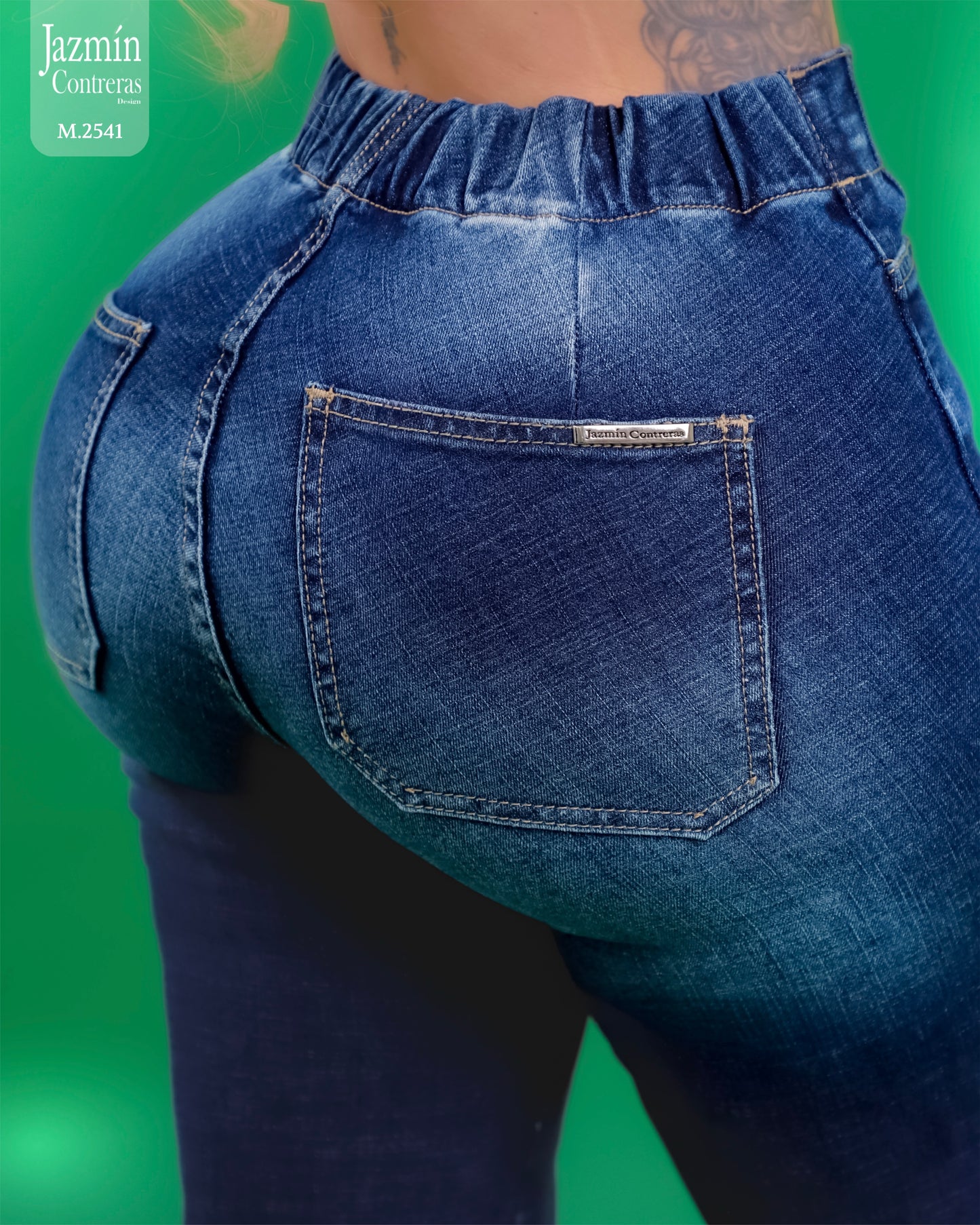 Jeans Wide Leg, con resorte.