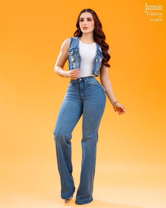 Jeans Wide Leg, corte colombiano.