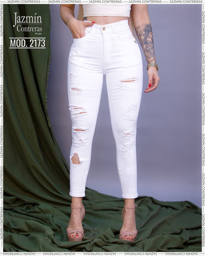 Skinny jeans corte colombiano estilo básico