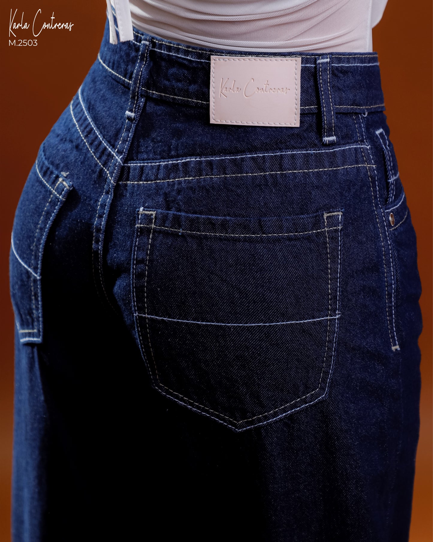 Jeans Recto, azul oscuro.