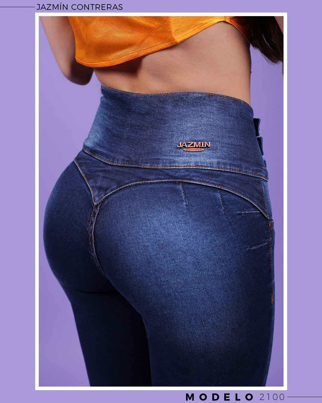 Jeans corte colombiano, con deslave
