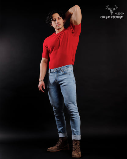 Jeans para caballero Corte Slim.