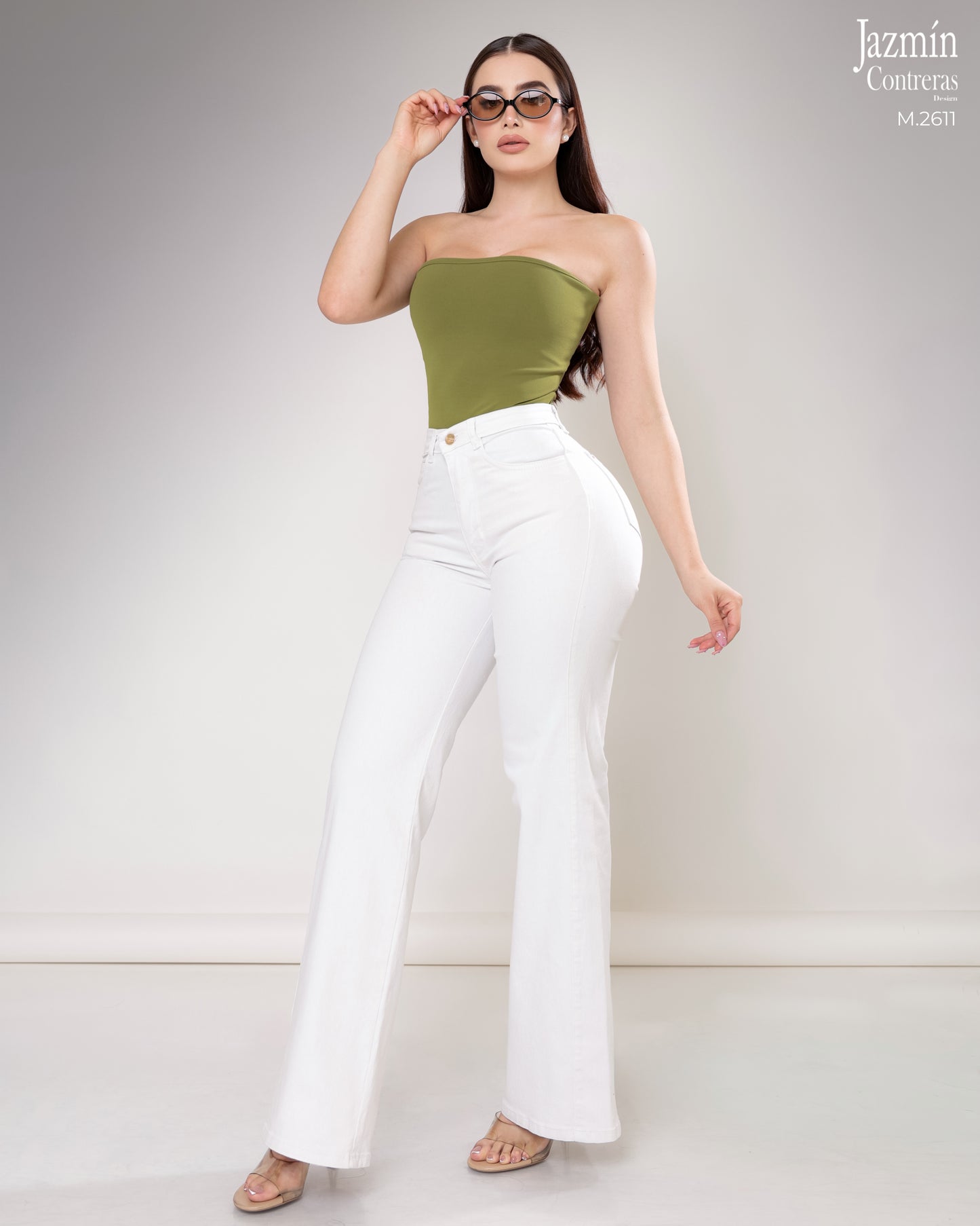 Jeans Wide Leg  Blanco.
