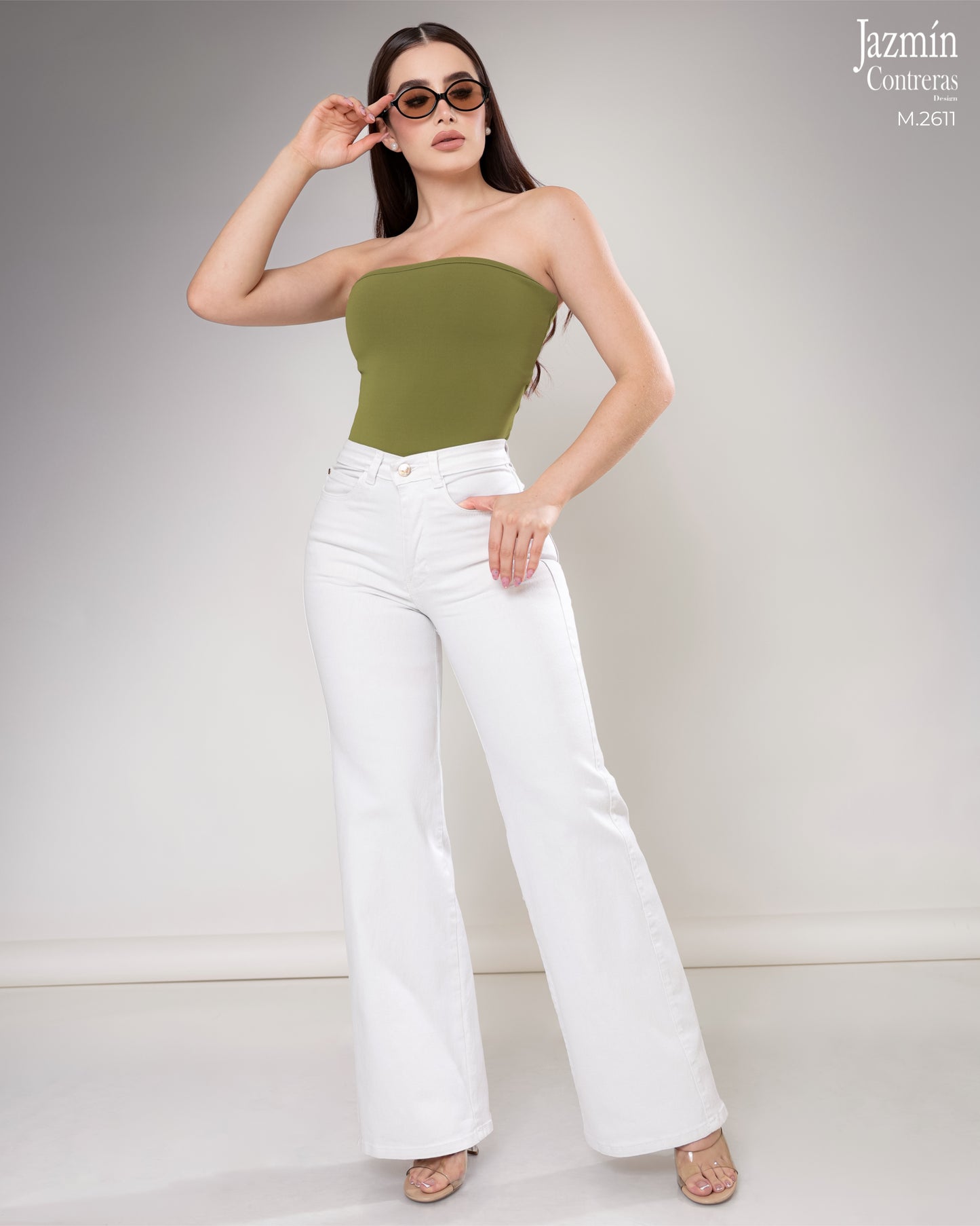 Jeans Wide Leg  Blanco.
