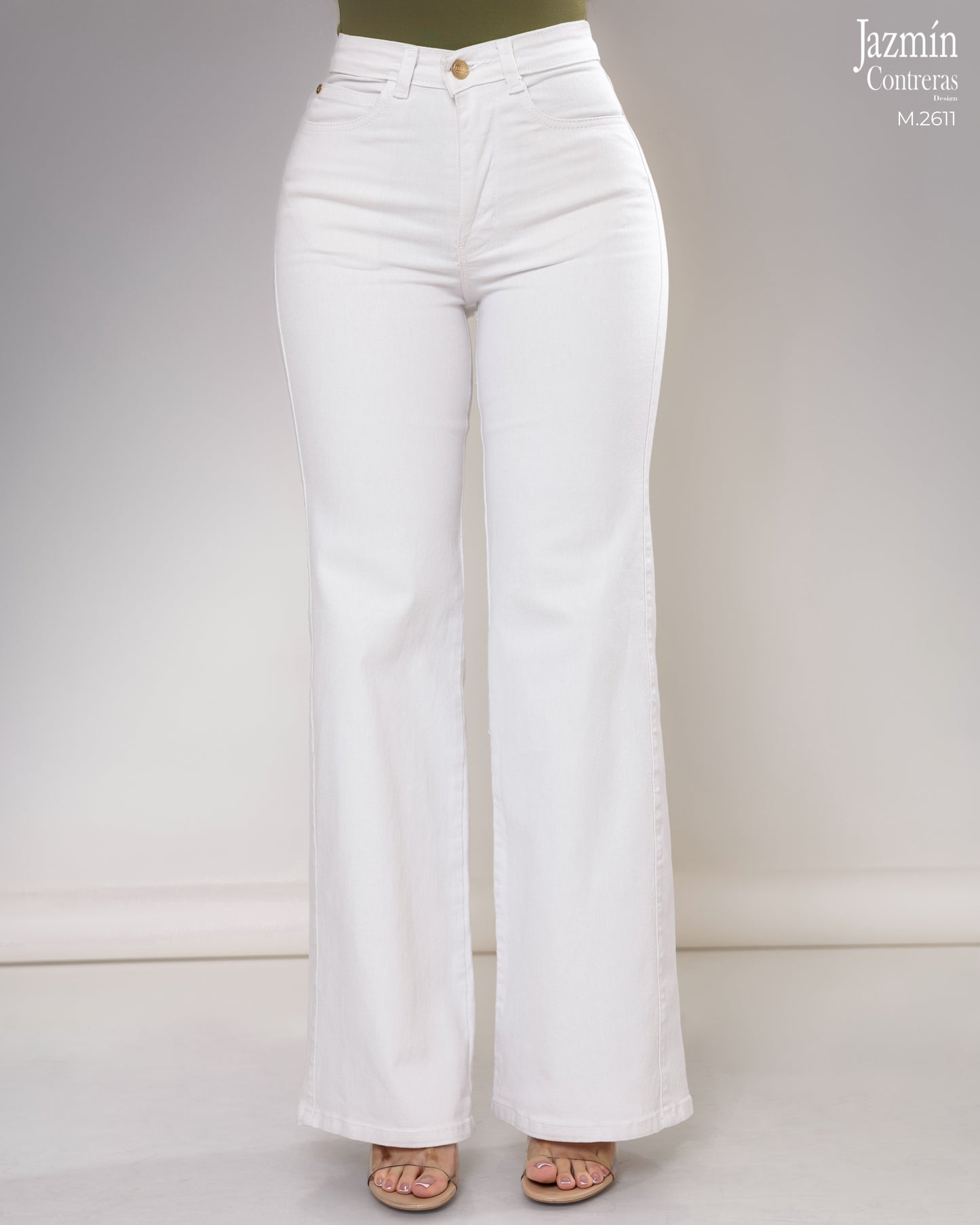 Jeans Wide Leg  Blanco.