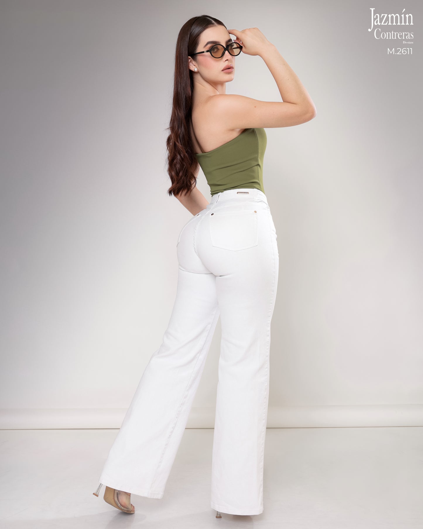 Jeans Wide Leg  Blanco.