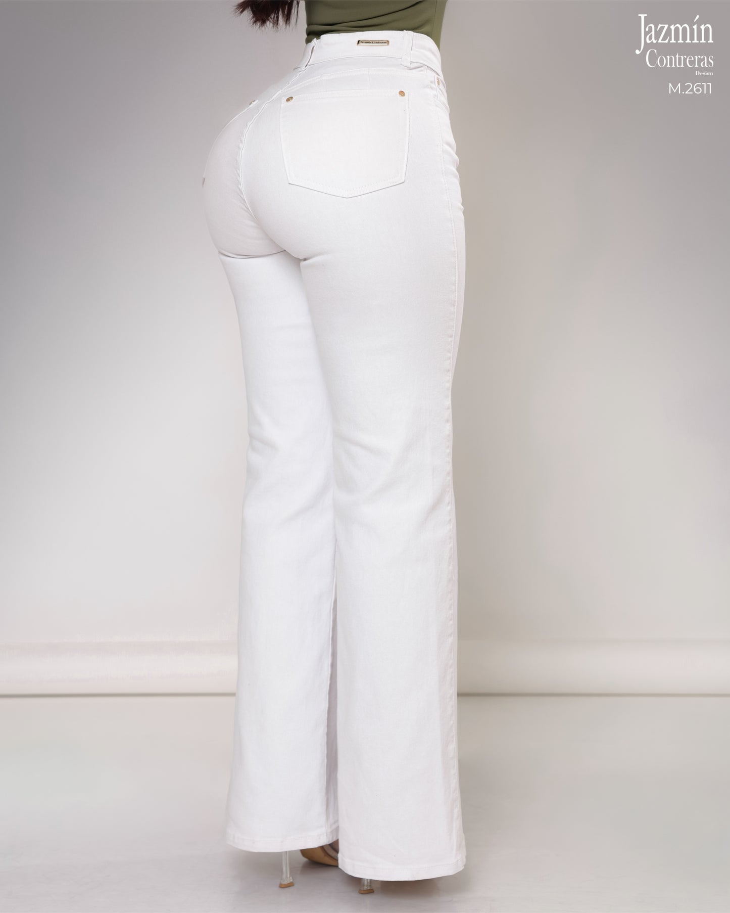 Jeans Wide Leg  Blanco.