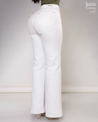 Jeans Wide Leg  Blanco.