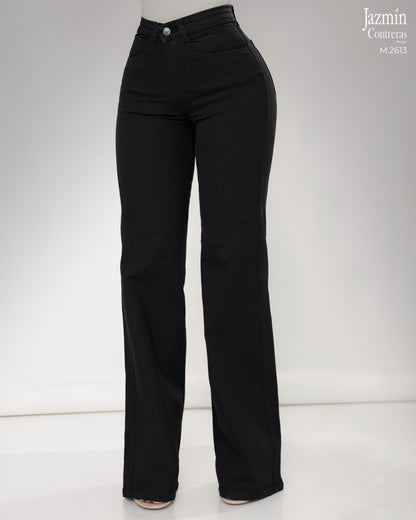 Jeans Wide Leg Negro.
