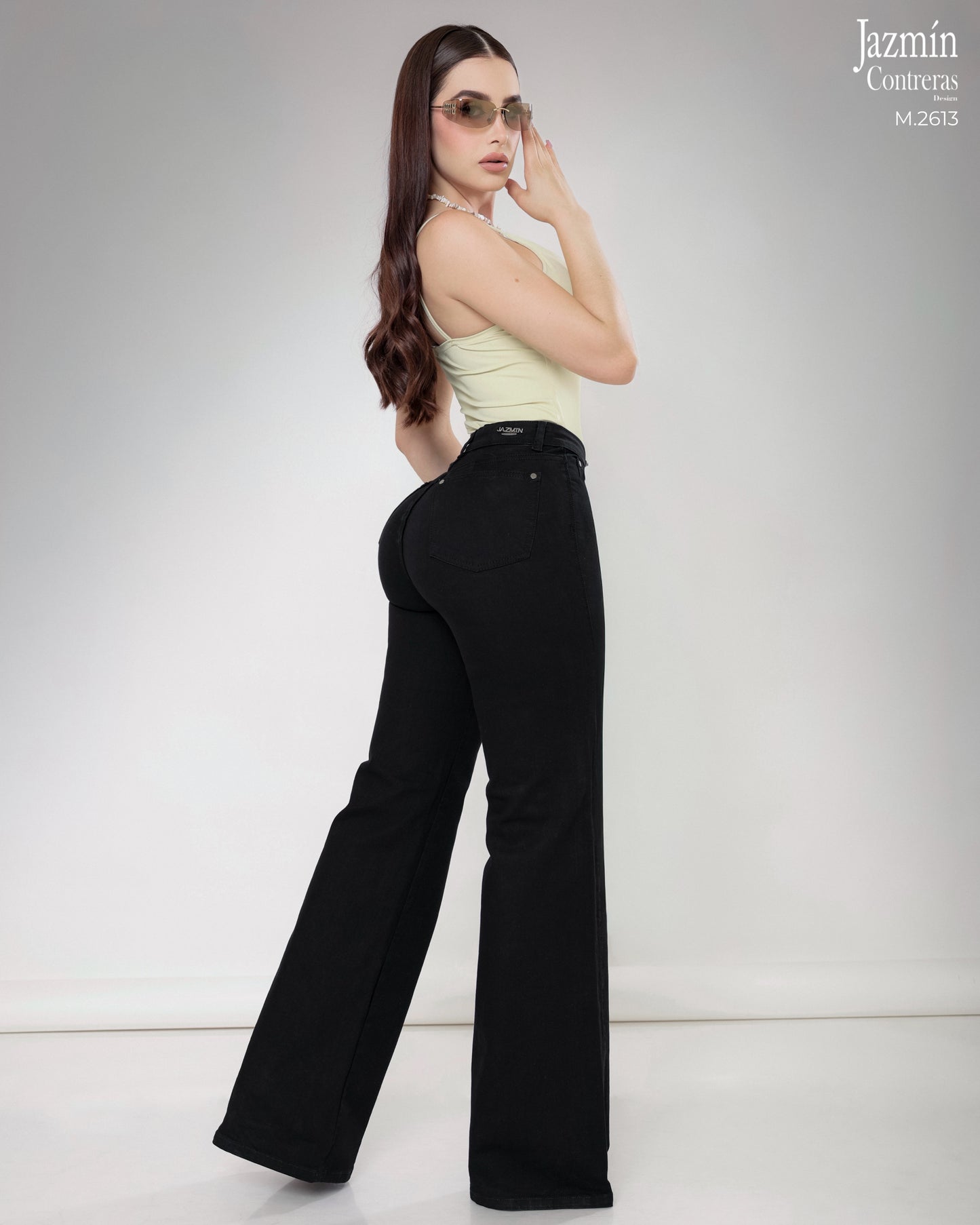 Jeans Wide Leg Negro.