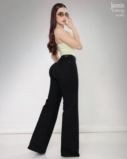Jeans Wide Leg Negro.