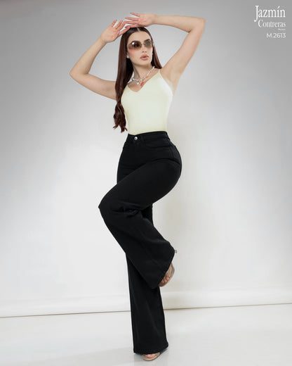 Jeans Wide Leg Negro.
