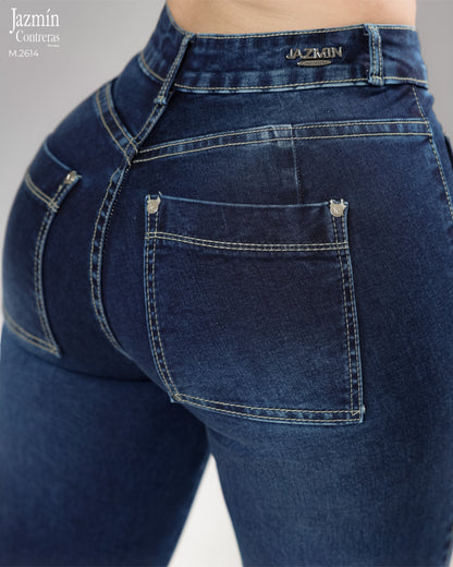 Jeans Wide Leg, con abertura.