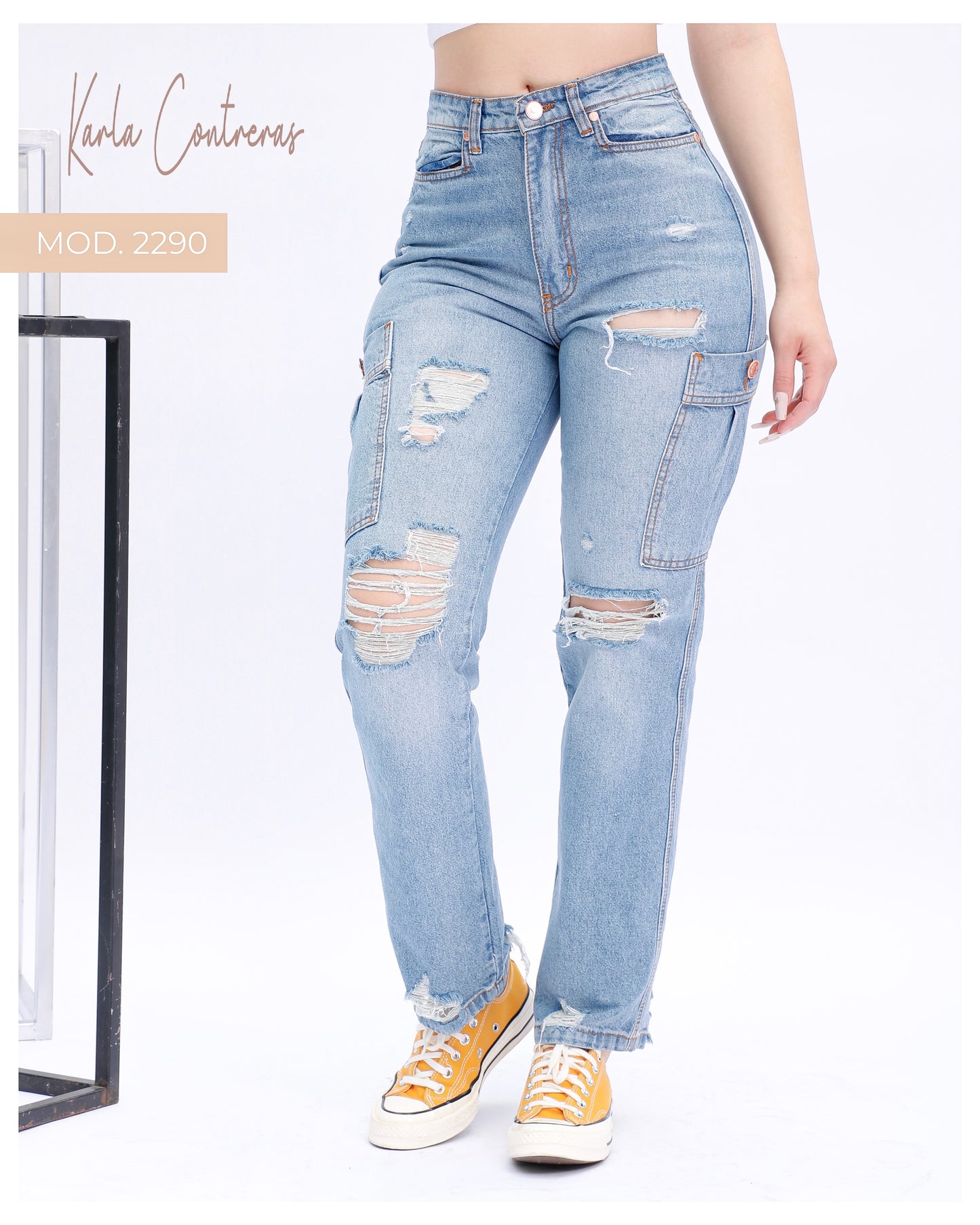Jeans Momfit Cargo.