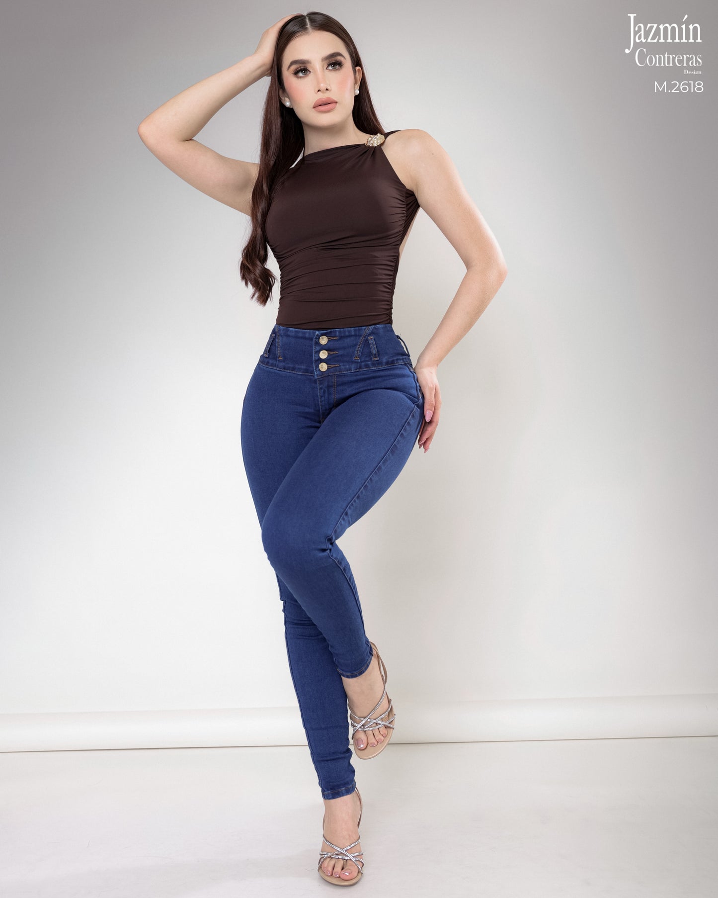Jeans corte colombiano, 3 botones.