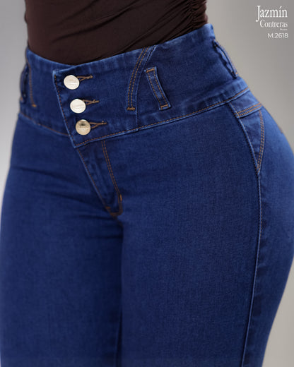 Jeans corte colombiano, 3 botones.
