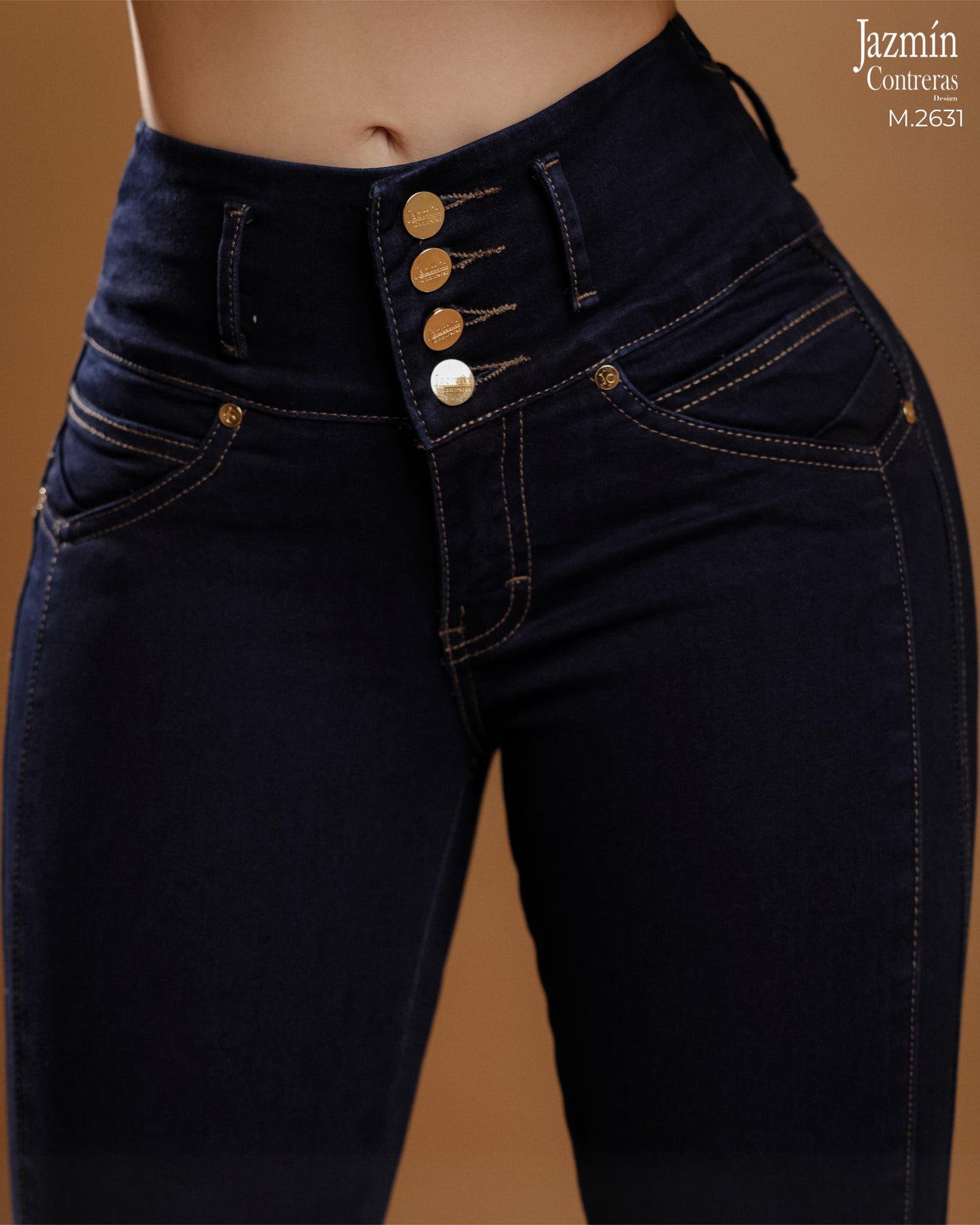 Jeans skinny horma colombiana, azul petroleo.